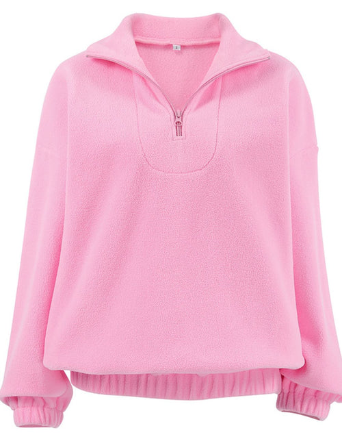 Load image into Gallery viewer, Quarter Zip Long Sleeve Sweatshirt

