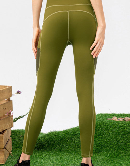 Load image into Gallery viewer, High Waist Slim Fit Long Sports Pants
