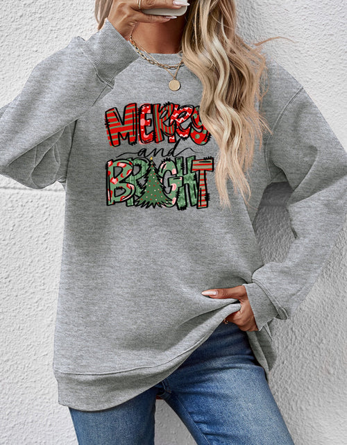 Load image into Gallery viewer, MERRY AND BRIGHT Long Sleeve Sweatshirt
