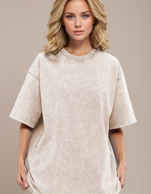 Load image into Gallery viewer, Basic Bae Round Neck Half Sleeve T-Shirt
