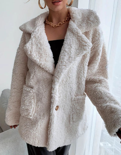 Load image into Gallery viewer, Fuzzy Open Front Long Sleeve Coat
