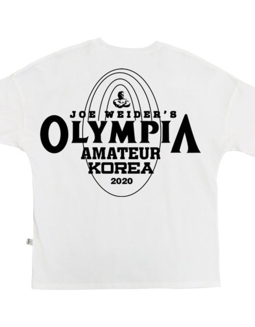 Load image into Gallery viewer, Men's Plus Size Letter Round Neck Short Sleeve T-Shirt
