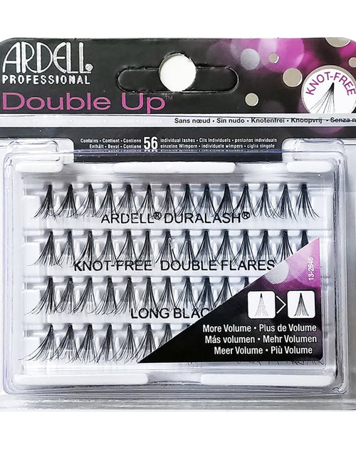 Load image into Gallery viewer, ARDELL Professional Double Individuals Knot-Free Double Flares - Long Black
