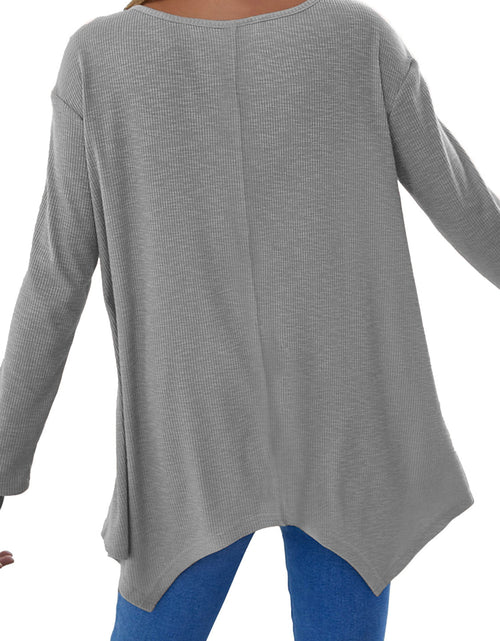 Load image into Gallery viewer, Full Size V-Neck Long Sleeve T-Shirt
