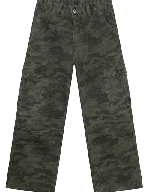 Load image into Gallery viewer, Camouflage Cargo Jeans with Pockets
