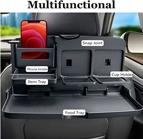 Load image into Gallery viewer, Car Tray ,  Backseat Organizer Car Multifunctional Tray Desk  Table for Eating Food Drink Meal Snack Cup... by Js House
