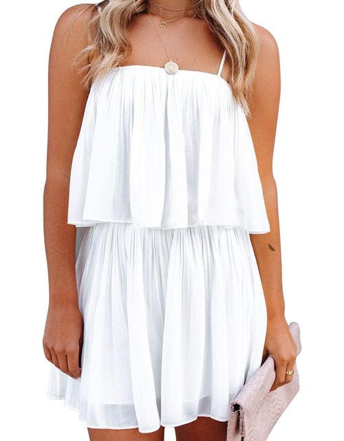 Load image into Gallery viewer, Ruched Spaghetti Strap Romper
