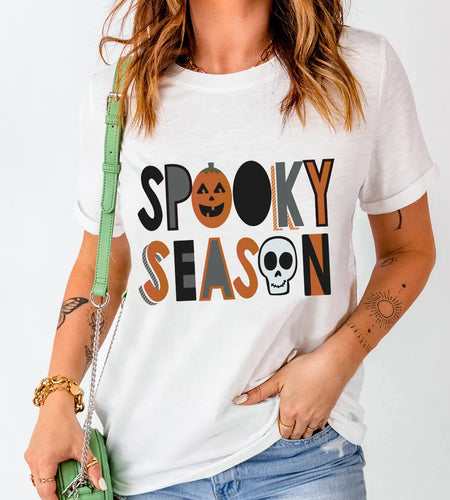 Letter Graphic Round Neck Short Sleeve T-Shirt