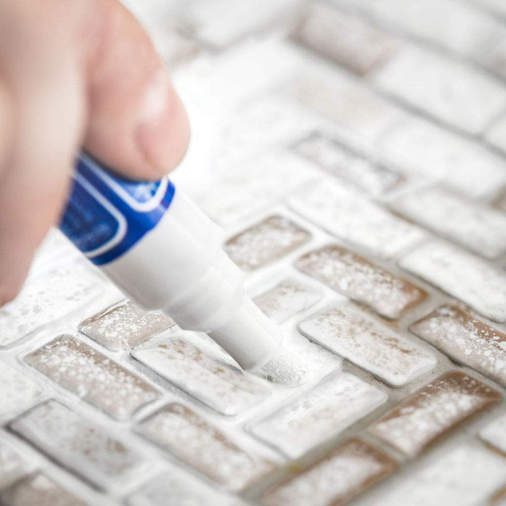 Grout Pen Beige Tile Paint Marker: Waterproof Tile Grout Colorant and Sealer Pen _mktp44 by Js House