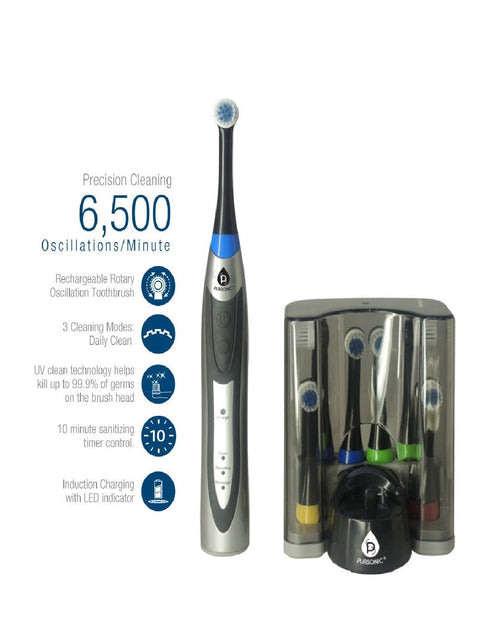 Load image into Gallery viewer, Rechargeable Rotary Oscillation Toothbrush Pro Series by Pursonic
