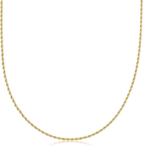 Load image into Gallery viewer, RMZ GOLD NYC 18K Gold Rope Chain Necklace - Made In Brazil
