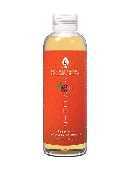 Load image into Gallery viewer, 100% Pure &amp; Natural Cold Pressed Premium Rosehip Seed Oil 6 Oz by Pursonic
