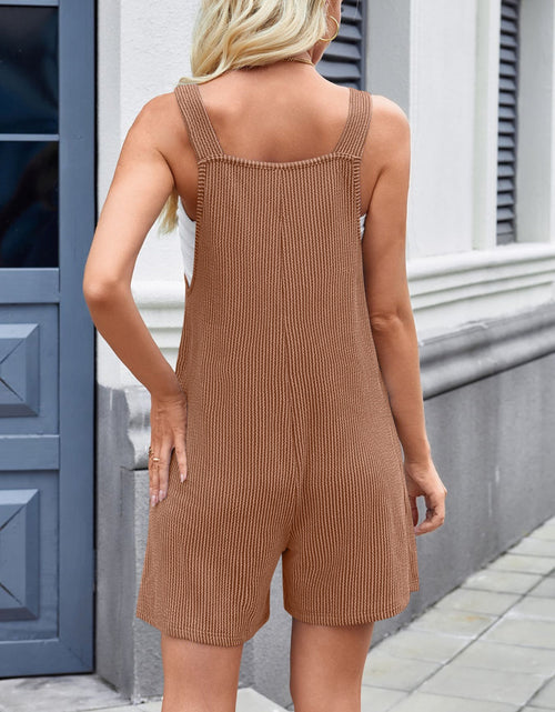 Load image into Gallery viewer, Lovelet Knotted Wide Strap Scoop Neck Overalls

