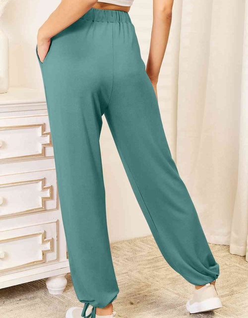 Load image into Gallery viewer, Basic Bae Full Size Soft Rayon Drawstring Waist Pants with Pockets
