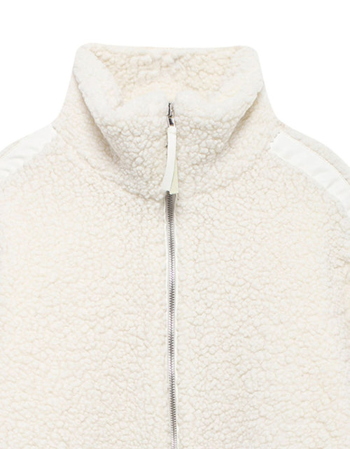 Load image into Gallery viewer, Zip Up Turtleneck Long Sleeve Plush Jacket
