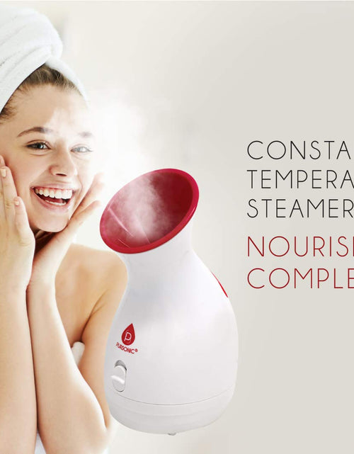Load image into Gallery viewer, Pursonic Facial Steamer Hot Mist Moisturizing Spa: Nourish Skin Completely Extract Blackheads, Unclog Pores, Relieve Acne and Sunburn, Rejuvenate and Hydrate Your Skin for a Youthful Complexion by Pursonic
