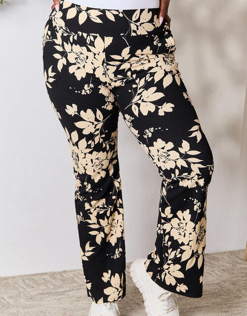 Load image into Gallery viewer, Heimish Full Size High Waist Floral Flare Pants
