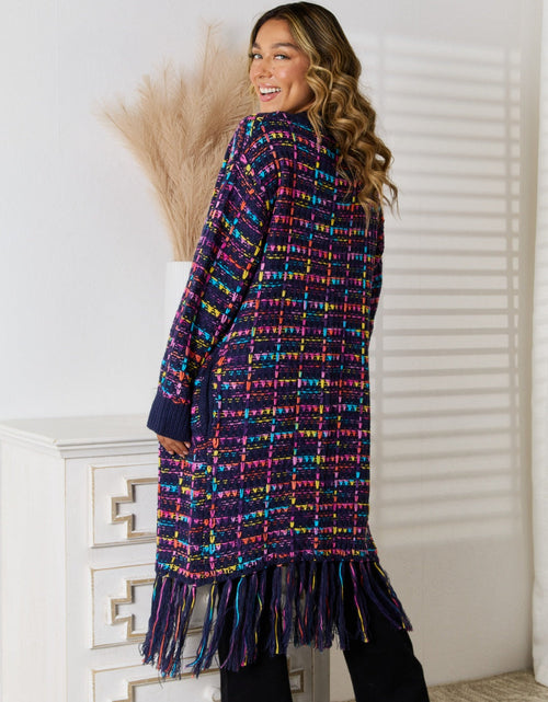 Load image into Gallery viewer, Angel Wings Fringe Hem Open Front Cardigan
