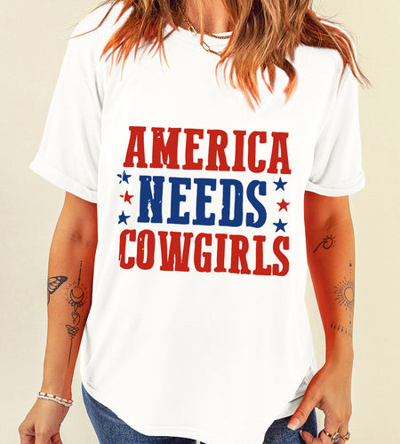 Letter Graphic Round Neck Short Sleeve T-Shirt