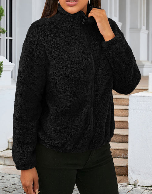 Load image into Gallery viewer, Zip Up Turtleneck Long Sleeve Jacket
