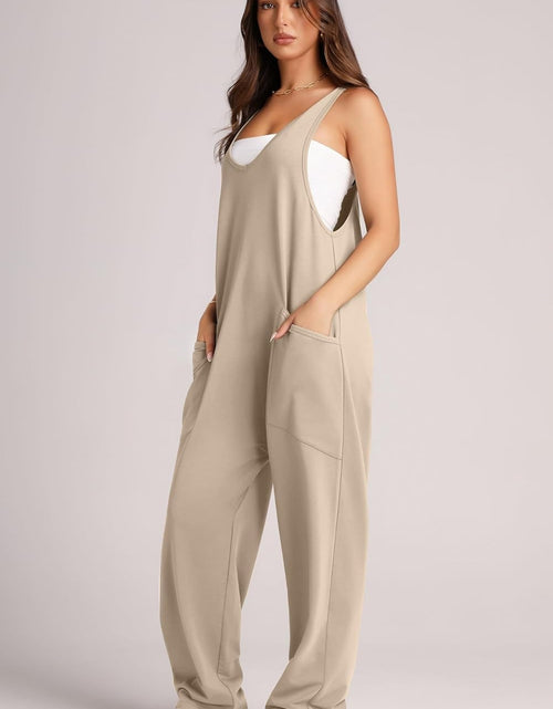 Load image into Gallery viewer, Lovelet Wide Strap Jumpsuit with Pockets
