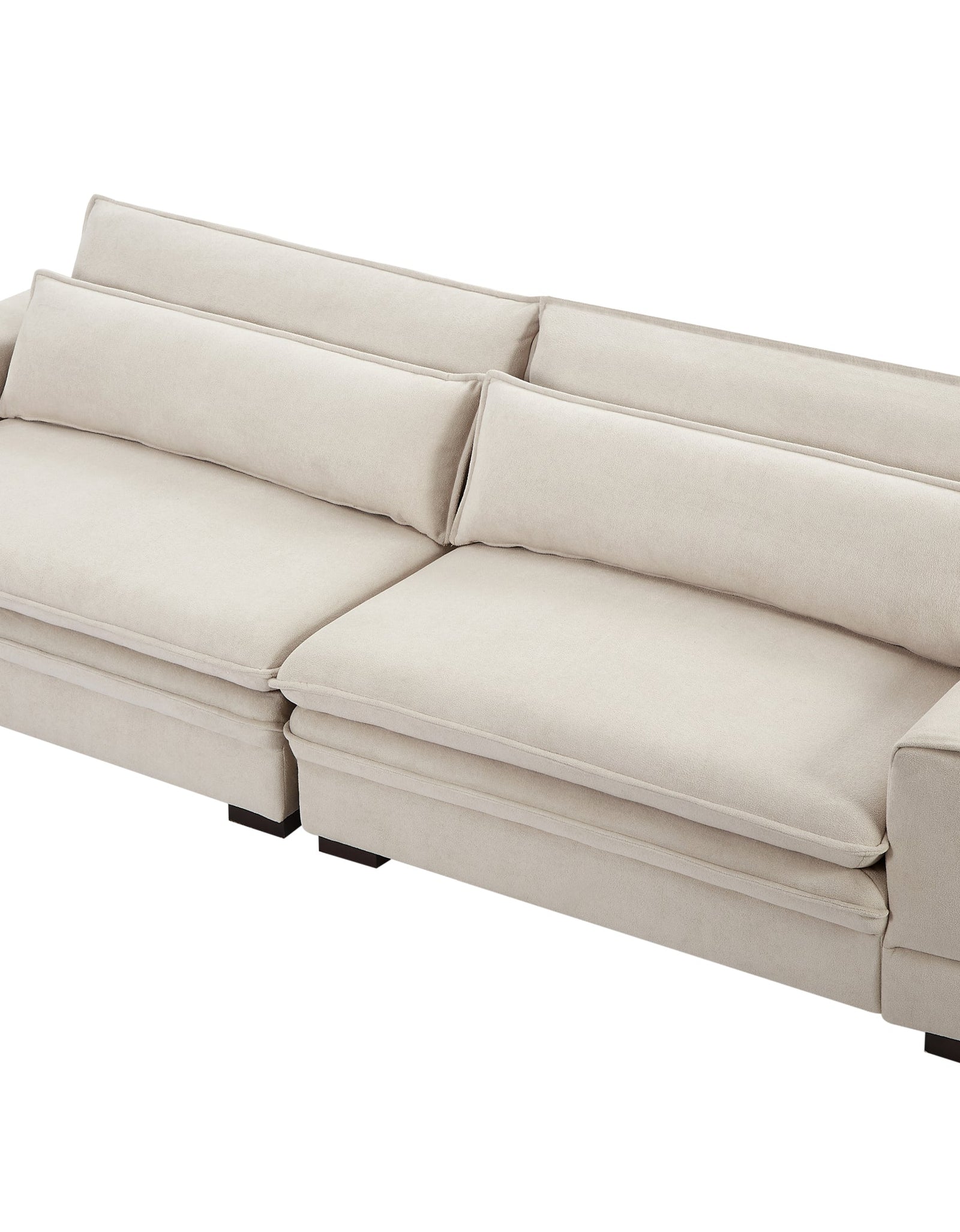 Modern Upholstered  Mid-Century Sofa Couch by Blak Hom