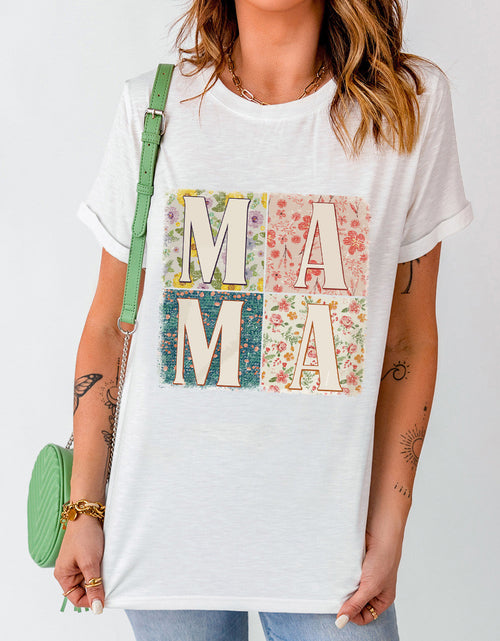 Load image into Gallery viewer, MAMA Round Neck Short Sleeve T-Shirt
