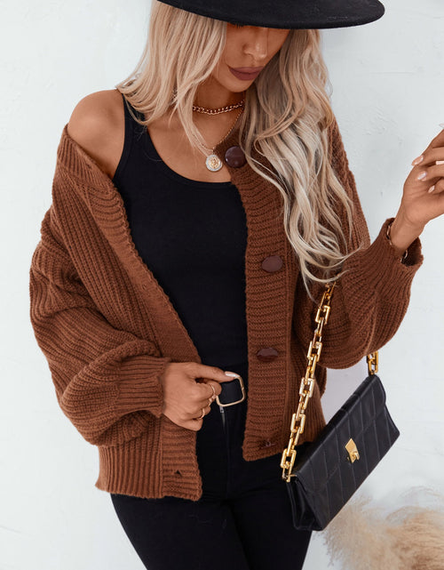 Load image into Gallery viewer, Button Down Long Sleeve Cardigan
