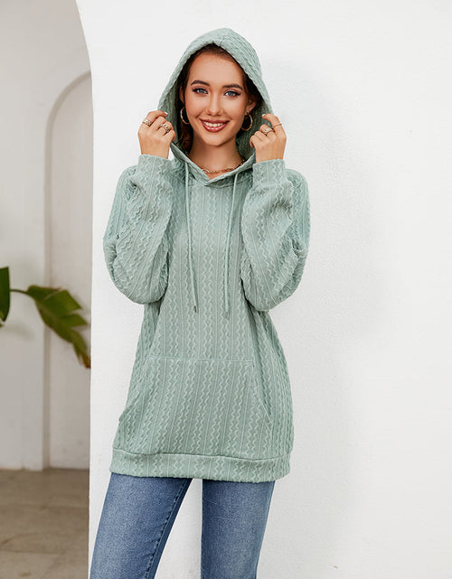 Load image into Gallery viewer, Raglan Sleeve Front Pocket Hoodie
