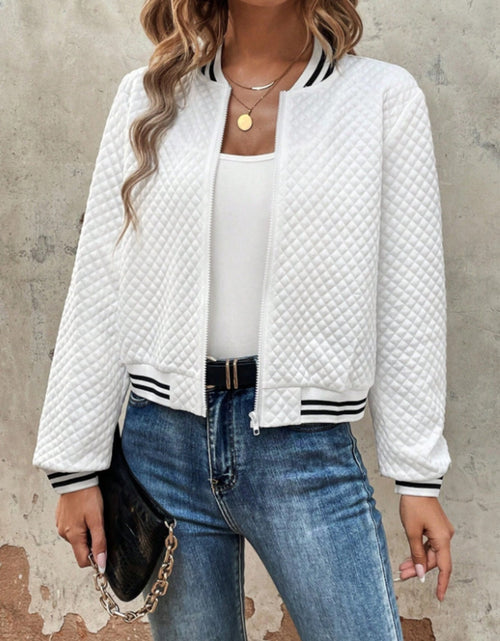 Load image into Gallery viewer, Zip Up Long Sleeve Jacket
