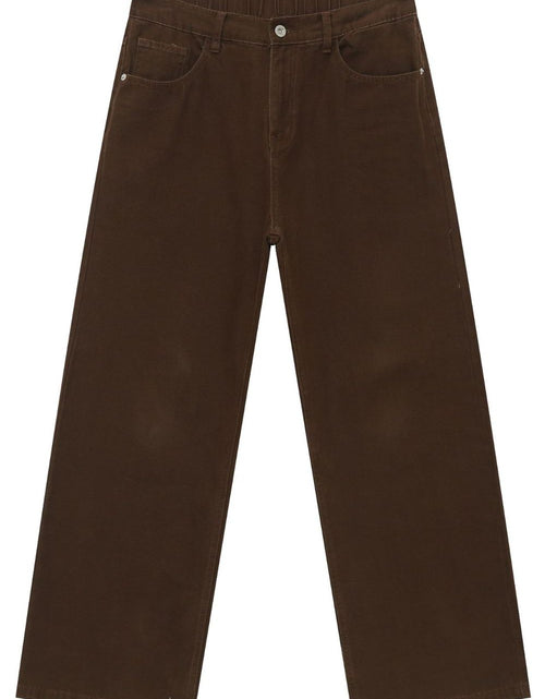 Load image into Gallery viewer, Men's Half Elastic Waist Jeans with Pockets
