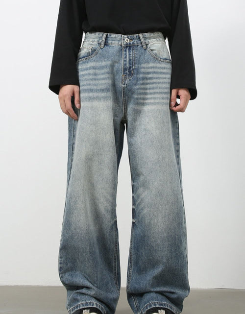 Load image into Gallery viewer, Men's Wide Leg Jeans with Pockets
