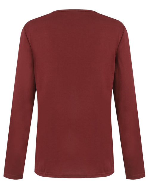 Load image into Gallery viewer, Half Button Long Sleeve T-Shirt

