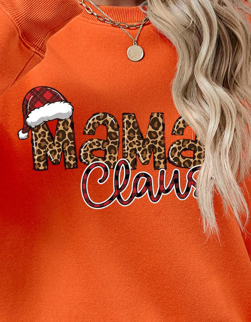 Load image into Gallery viewer, Round Neck Letter Graphic Long Sleeve Sweatshirt
