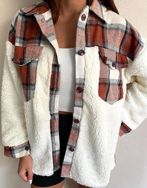 Load image into Gallery viewer, Fuzzy Button Up Long Sleeve Jacket

