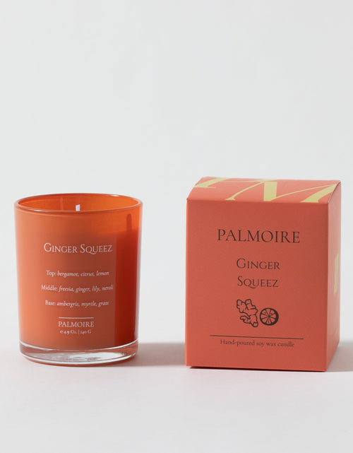 Load image into Gallery viewer, Ginger Squeez Soy Wax Candle by PALMOIRE
