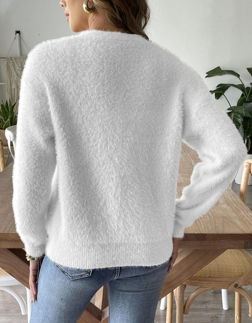 Load image into Gallery viewer, Button Up V-Neck Long Sleeve Cardigan
