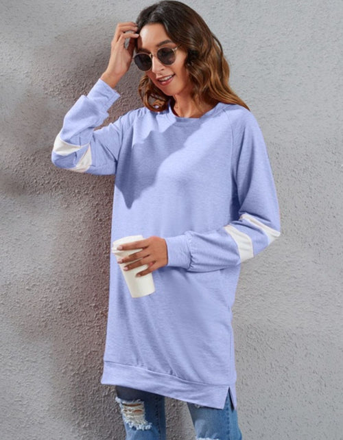 Load image into Gallery viewer, Full Size Striped Round Neck Long Sleeve T-Shirt
