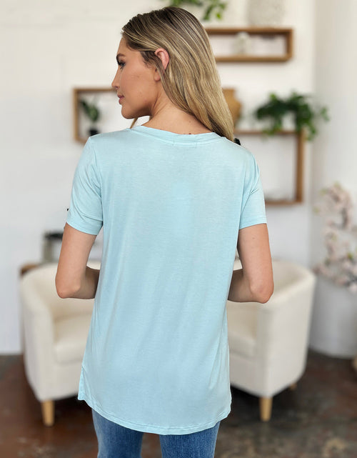 Load image into Gallery viewer, Basic Bae Bamboo Full Size  Round Neck Short Sleeve T-Shirt
