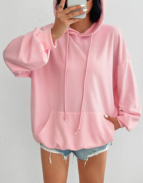 Load image into Gallery viewer, Devine Drawstring Long Sleeve Hoodie
