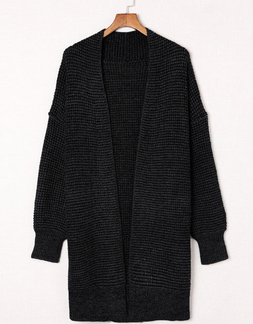 Load image into Gallery viewer, Woven Right Heathered Open Front Longline Cardigan
