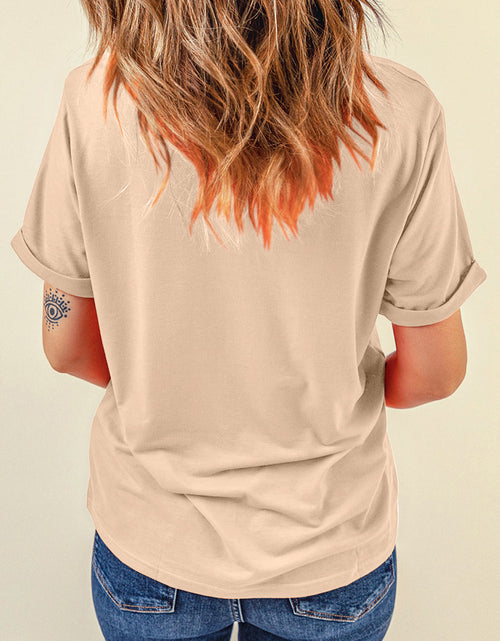 Load image into Gallery viewer, Cowboy Graphic Round Neck Short Sleeve T-Shirt
