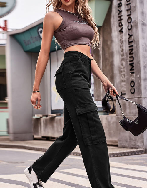 Load image into Gallery viewer, Buttoned High Waist Loose Fit Jeans
