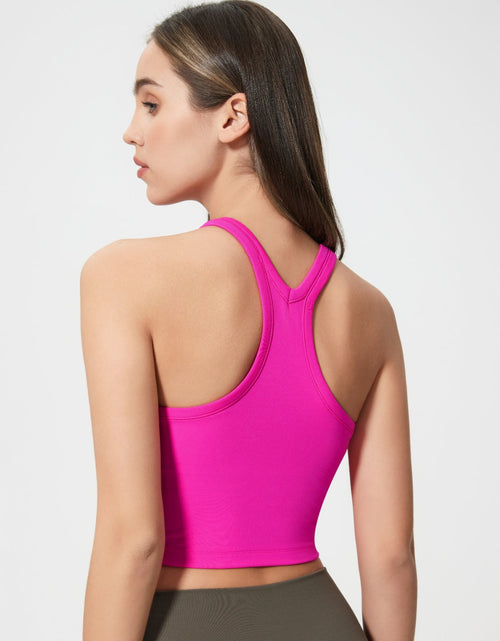 Load image into Gallery viewer, Millennia Scoop Neck Active Tank with Detachable Chest Pads
