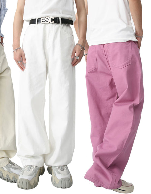 Load image into Gallery viewer, Mid Rise Baggy Men's Jeans
