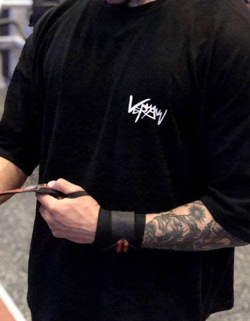 Load image into Gallery viewer, Men's Plus Size Round Neck Half Sleeve T-Shirt

