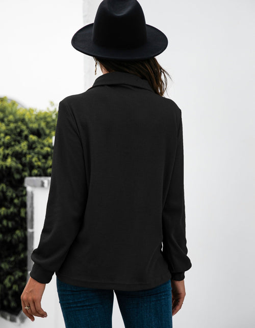 Load image into Gallery viewer, Half Button Long Sleeve T-Shirt
