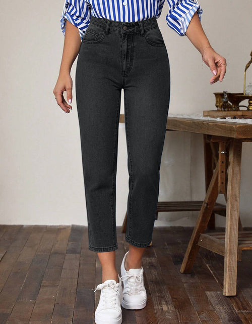 Load image into Gallery viewer, High Waist Jeans with Pockets
