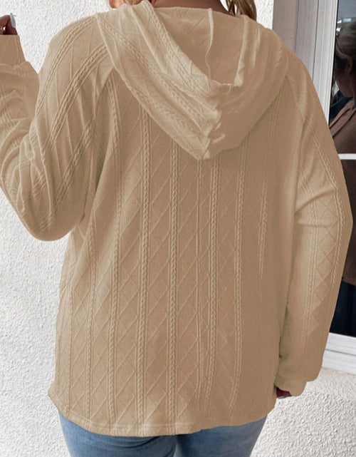 Load image into Gallery viewer, Full Size Drawstring Long Sleeve Hoodie
