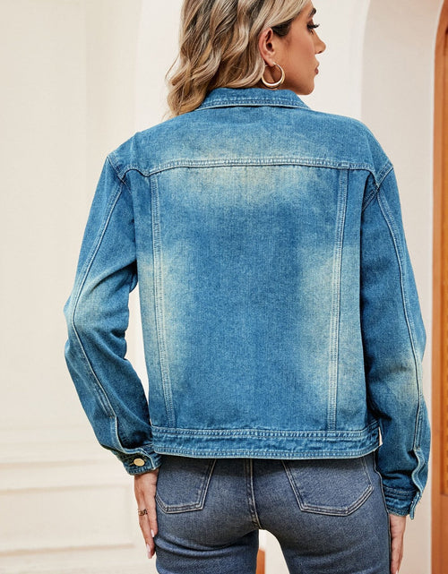 Load image into Gallery viewer, Washed Denim Jacket
